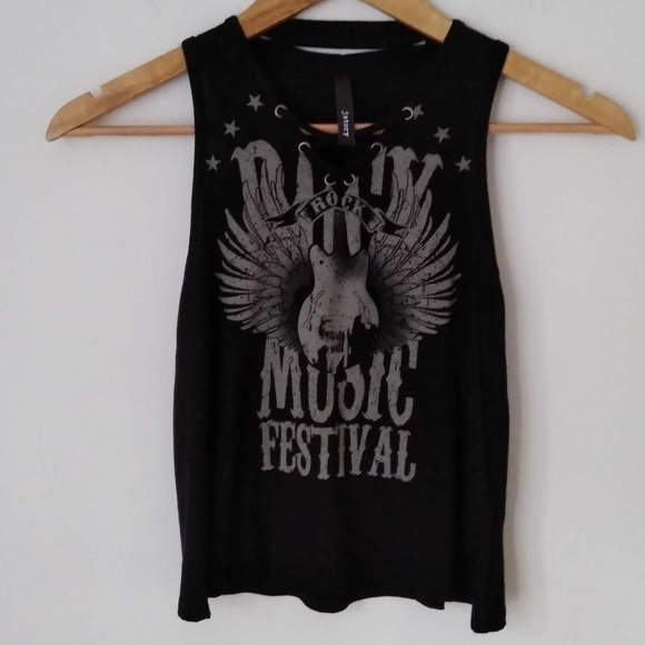j story Tops - J Story🎸Rock Festival Sleeveless Shirt